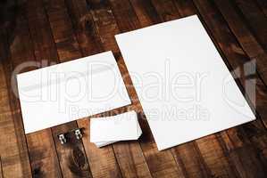 Letterhead, business cards and envelope