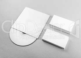 Blank business cards and CD