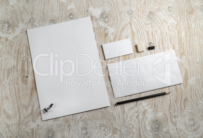 Blank stationery template