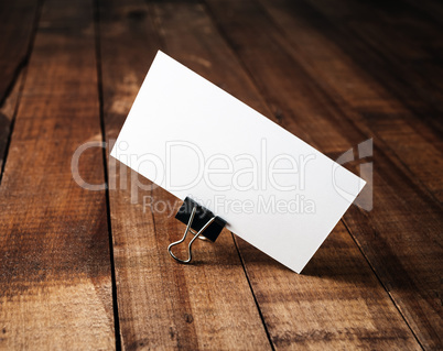 Blank business card