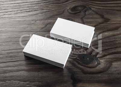 White business cards