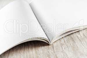 Close-up of blank book