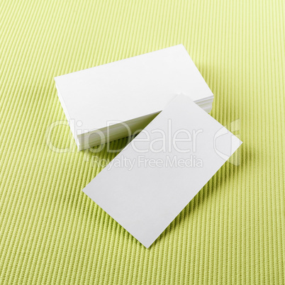 Blank business cards