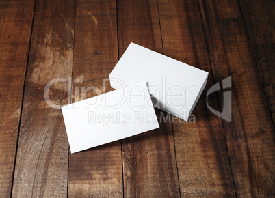 Blank business cards mock-up