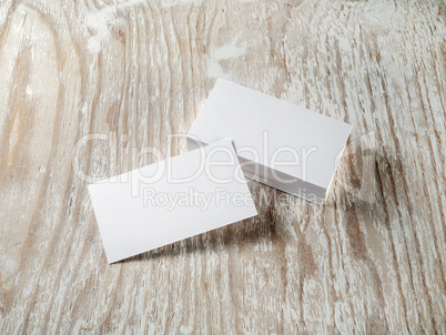 Blank business cards