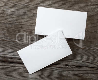 Photo of blank business cards