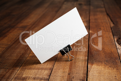 Blank business card