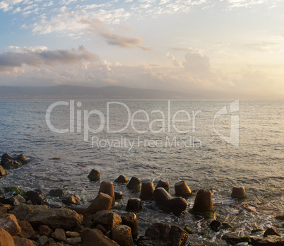 Calm morning seascape