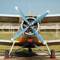 Propeller airplane