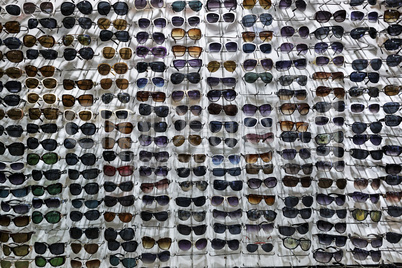Many sunglasses
