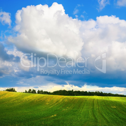 Rural idyllic landscape