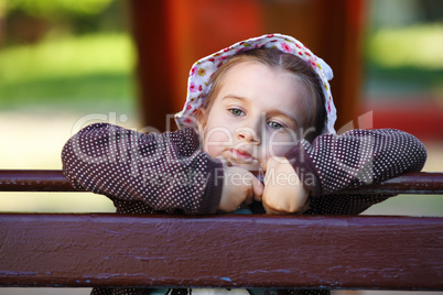 Portrait of a pensive child