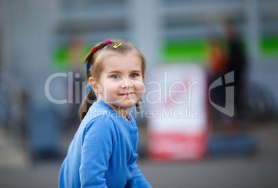 Little girl outdoors