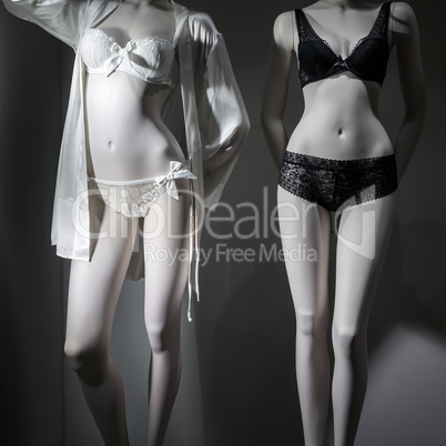 Mannequins in underwear