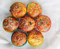 Delicious sweet cupcakes