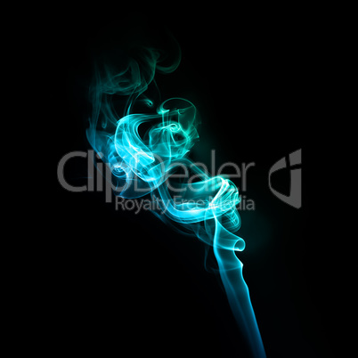 Turquoise smoke