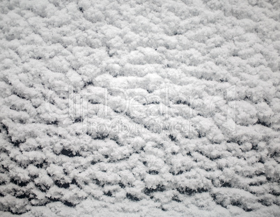 Snow texture in winter