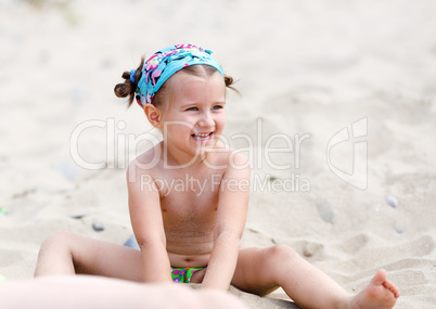 Child at the beach