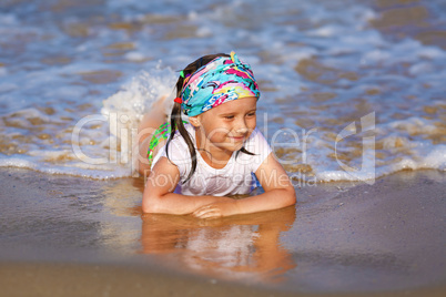 Child on the beach