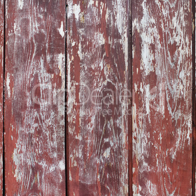 Wood with peeling paint