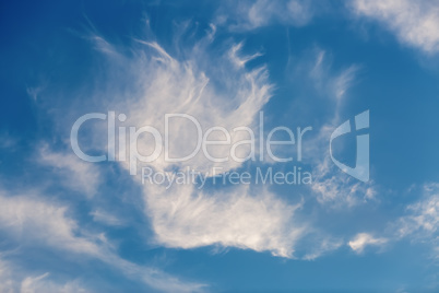 Blue Sky with  cirrus clouds