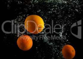 Wash oranges