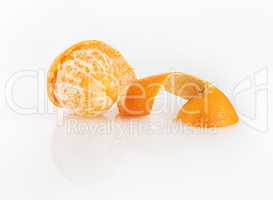 Peeled tangerine