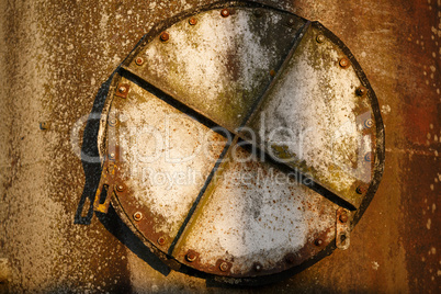 Old rusty hatch