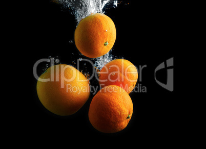 Citrus in water