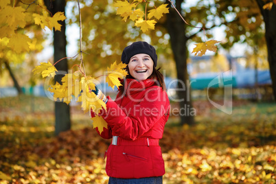 Woman and maple