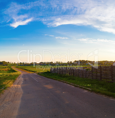 Old road in the countryside