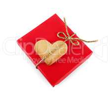Cookie-heart and gift box