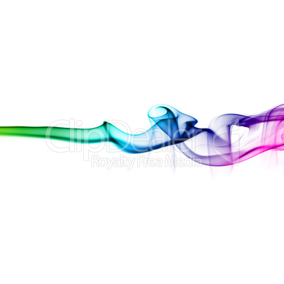 Abstract bright colored smoke