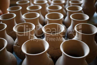 Terracotta clay pots