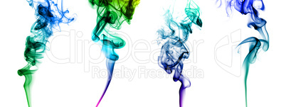 Set of colored smoke