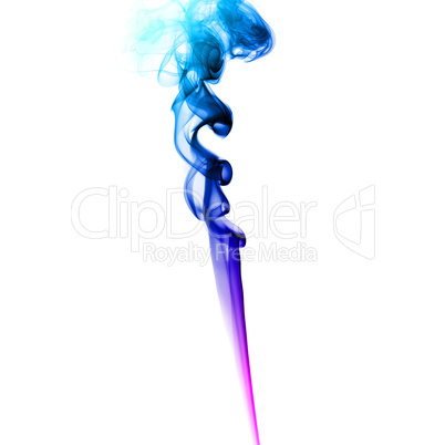 Blue and purple smoke