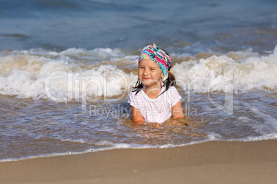 Child on the beach