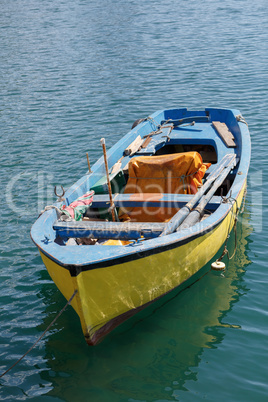 Yellow rowboat