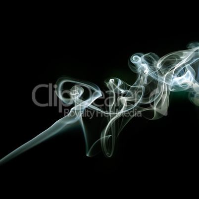smoke on a darkbackground