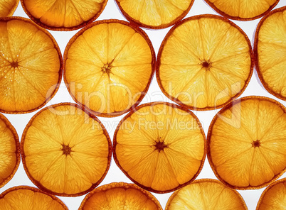 Sliced orange background
