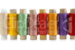 multicolored threads