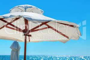 White parasol