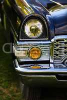 Headlight of retro car