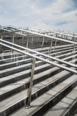 Ladder with handrails