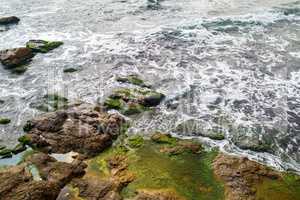 Coastline with boulders