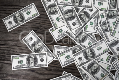 Dollars as background