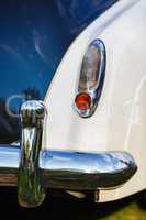 Back view of classic car