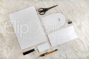 Blank stationery set