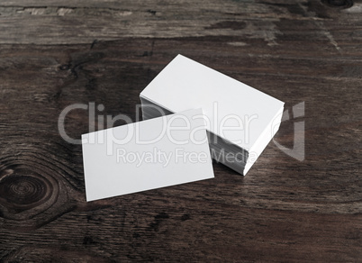 Blank business cards