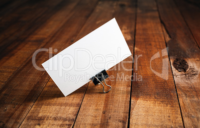 Blank business card